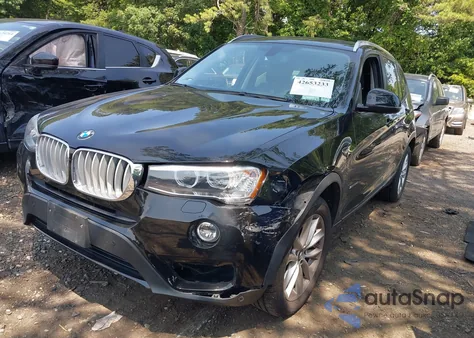 2017 BMW X3 Sdrive28I из США, поврежденный, VIN 5UXWZ7C30H0X43069